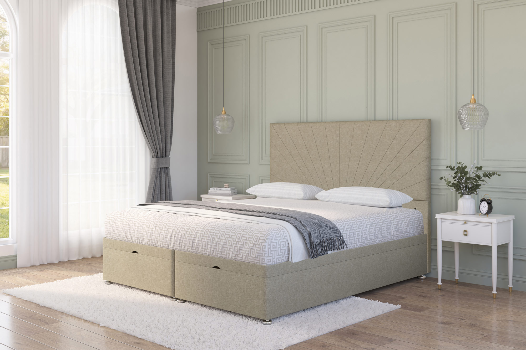 Platinum Ottoman Bed